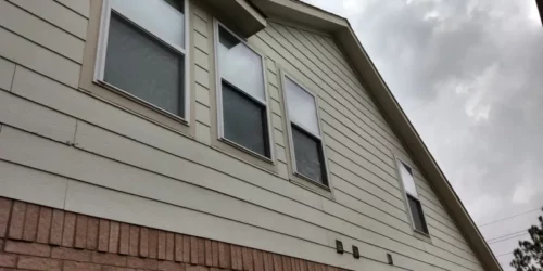 client photo of newly cleaned siding